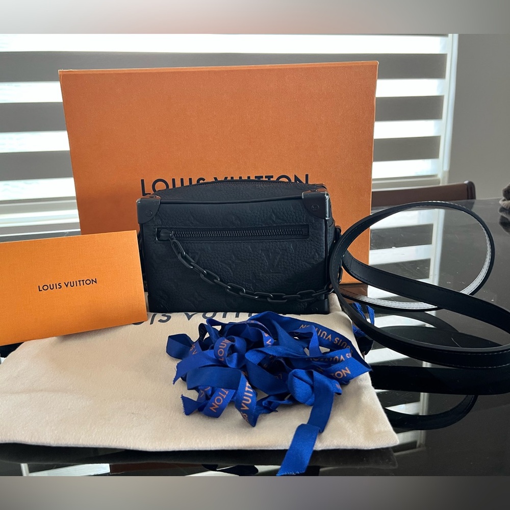 Louis Vuitton Monogram Taurillon leather mini soft trunk